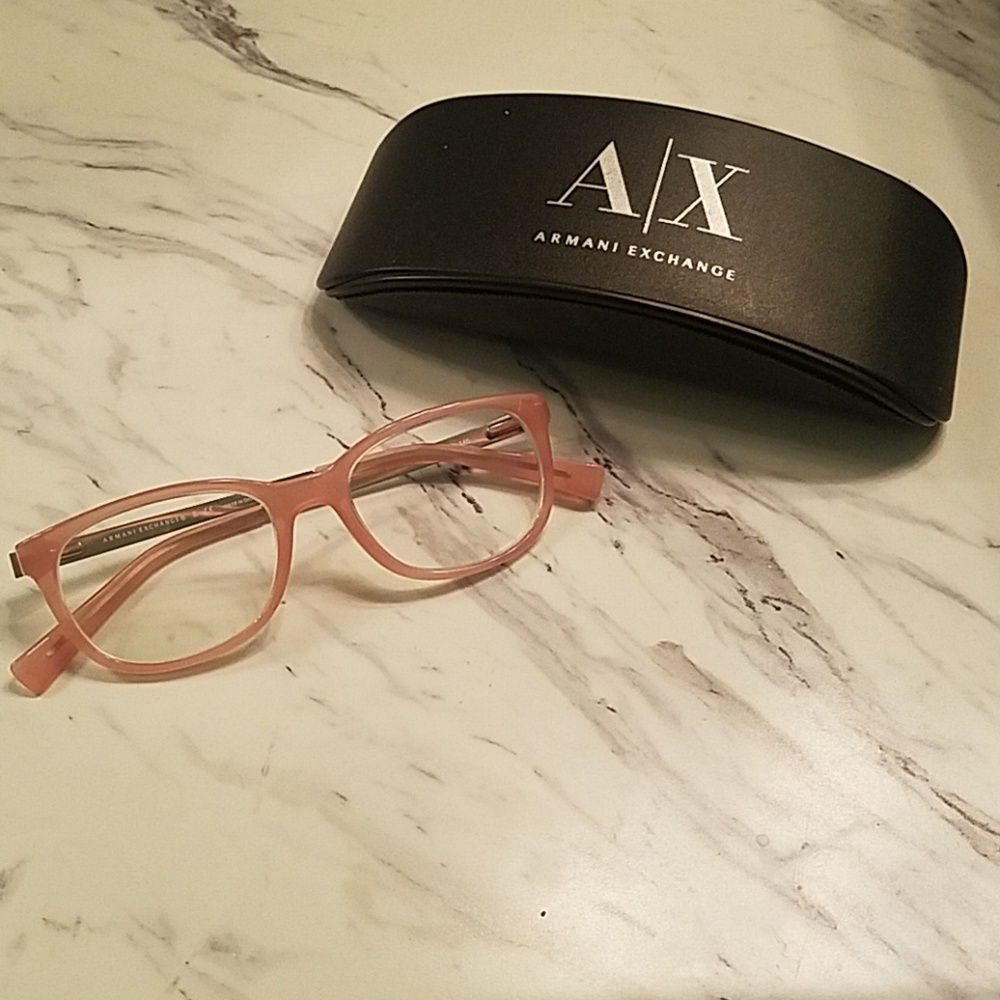 Adorable Pink Armani Exchange frames and case